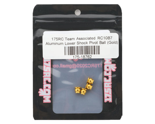 175RC Team Associated RC10B7 Aluminum Lower Shock Pivot Ball (Gold)