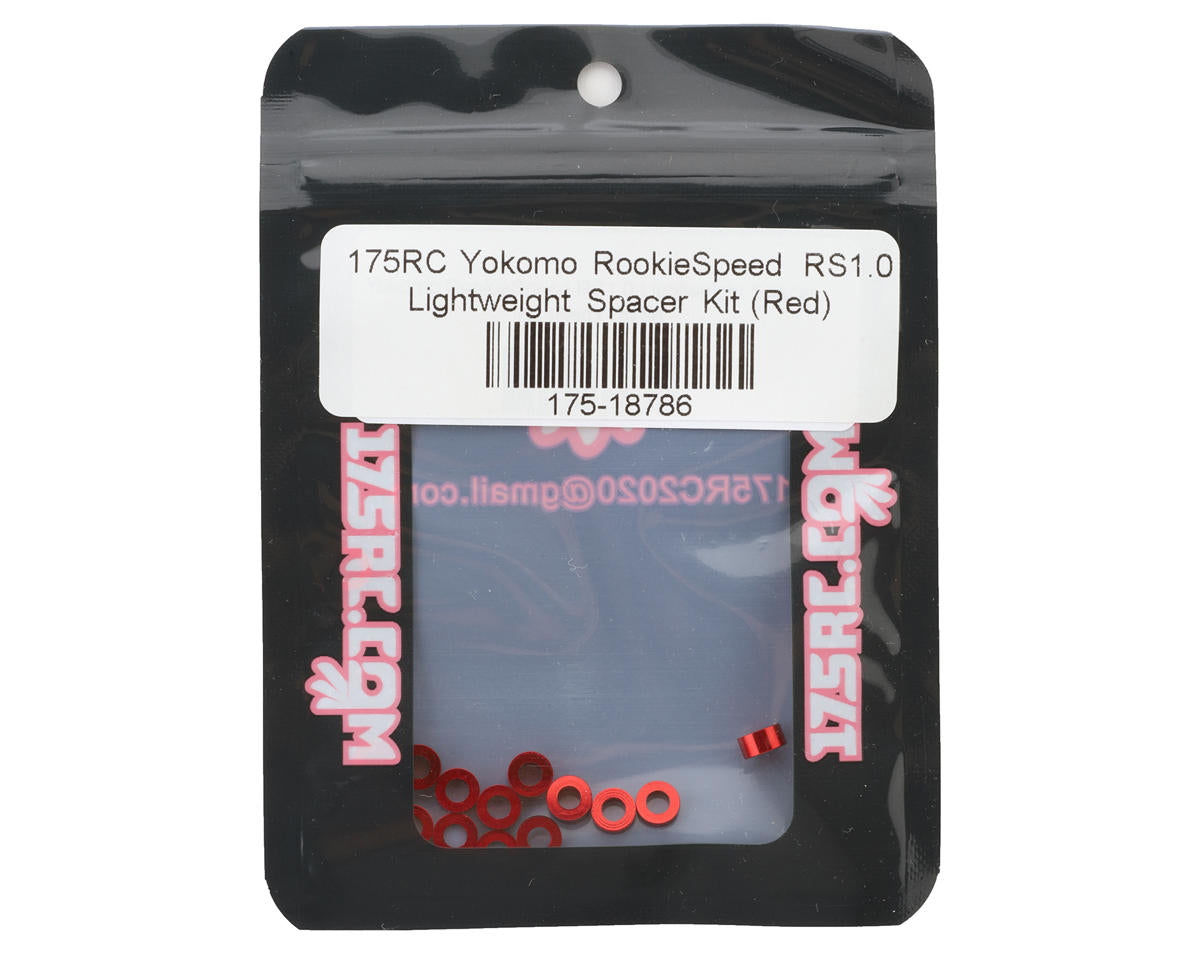 175RC Yokomo RookieSpeed RS1.0 Lightweight Spacer Kit (Red) (16)