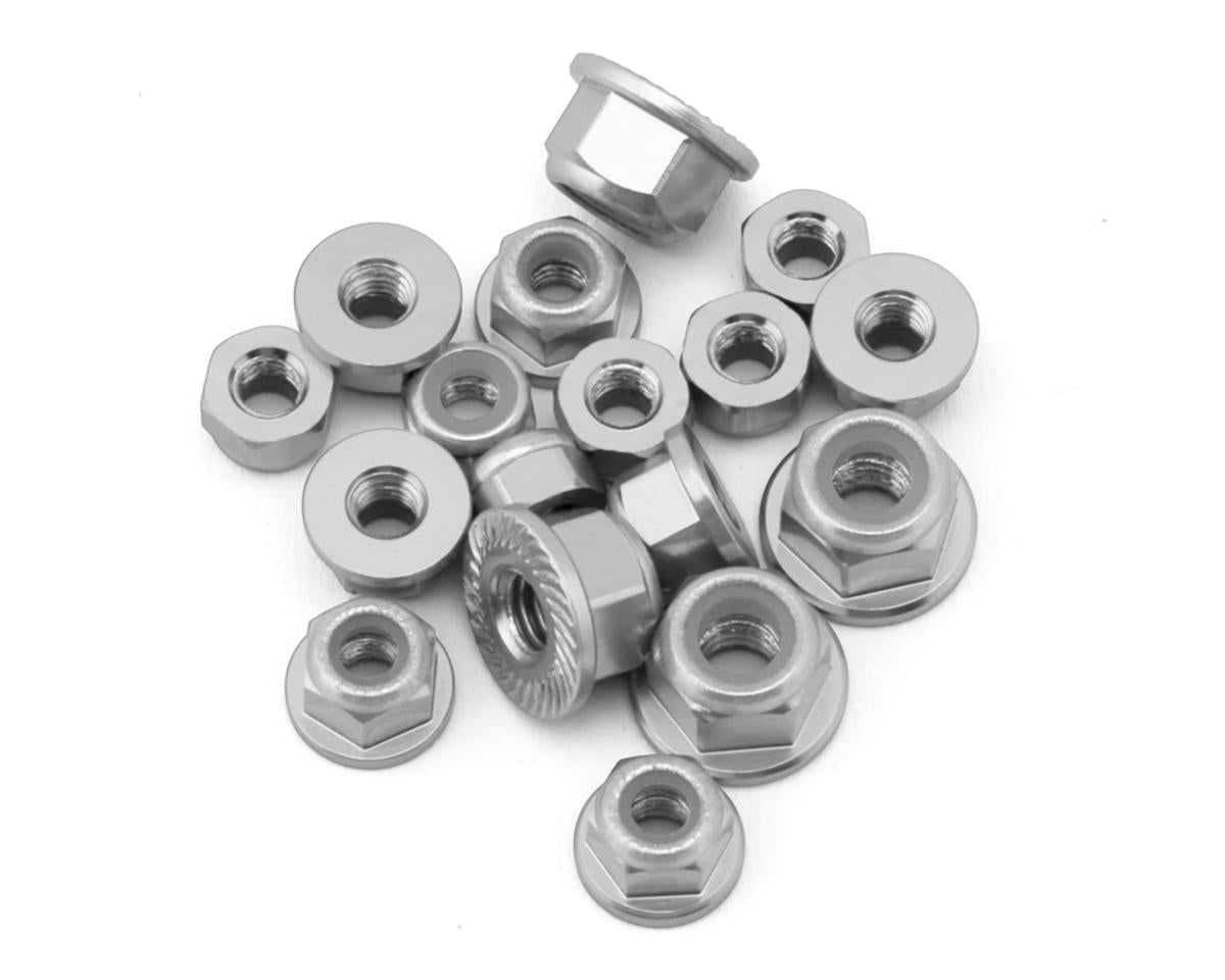 175RC Team Associated RC10B7.1/T7 Aluminum Locknut Kit (Silver) (17)
