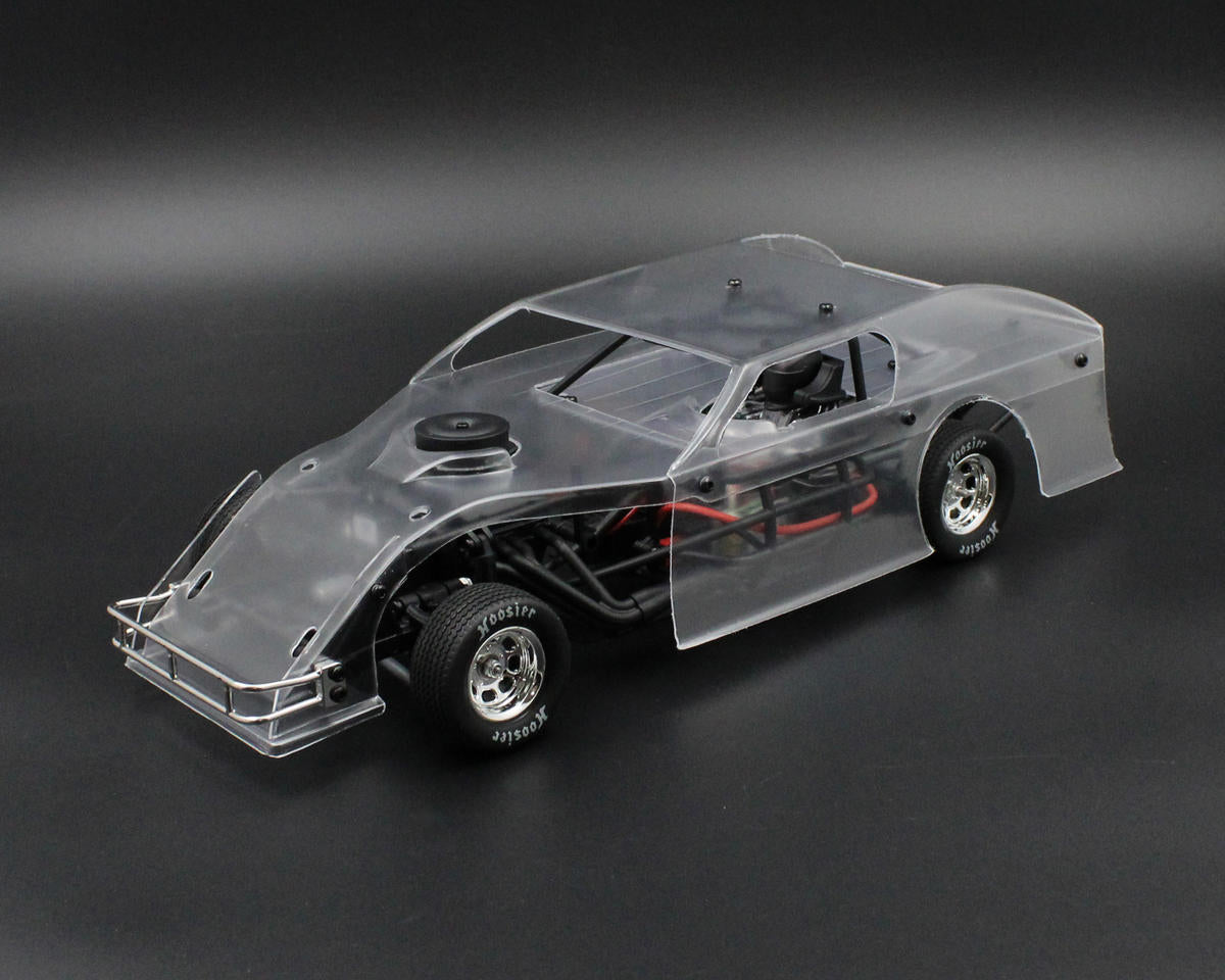 1RC Racing Dirt Modified 2.0 1/18 Brushless RTR 2WD Oval Racer (Clear)