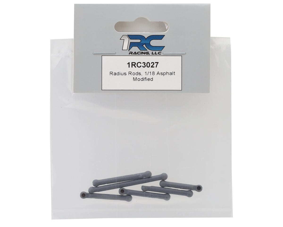 1RC Racing 1/18 Asphalt Modified Radius Rod Set (Grey)