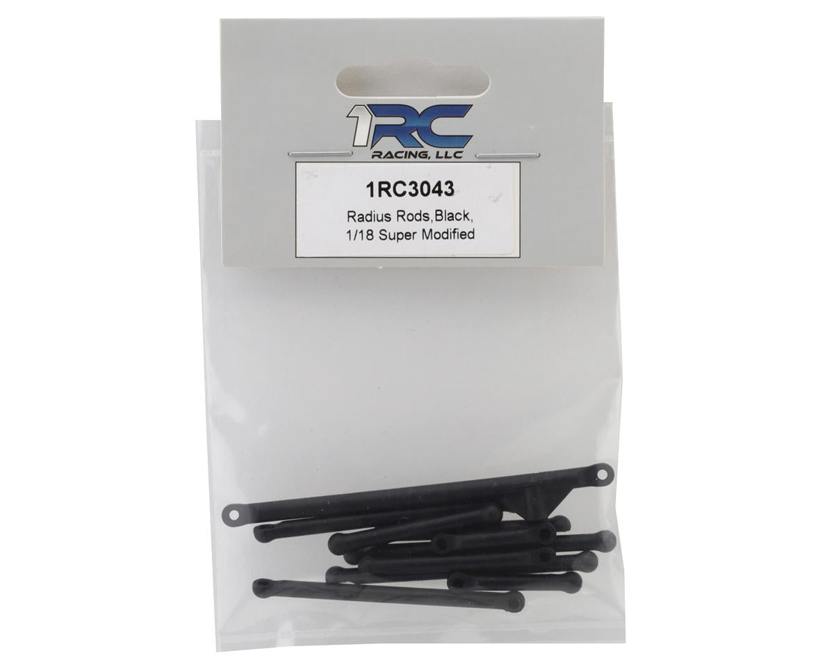 1RC Racing 1/18 Super Modified Radius Rod Set (Black)