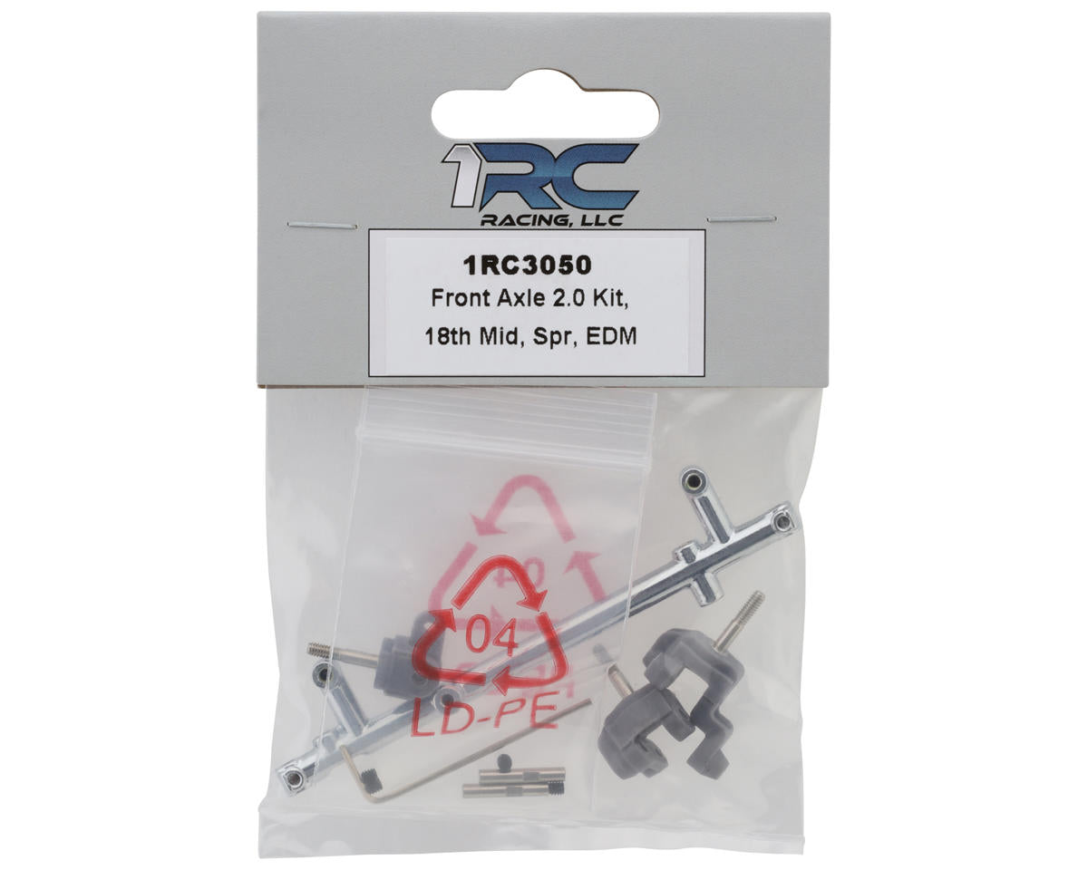 1RC Racing 1/18 Front Axle w/Spindles (Midget/Sprint/EDM)