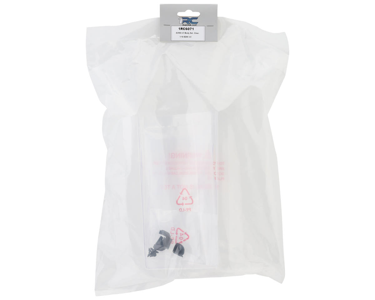 1RC Racing 1/18 EDM 3.0 Body Set (Clear)