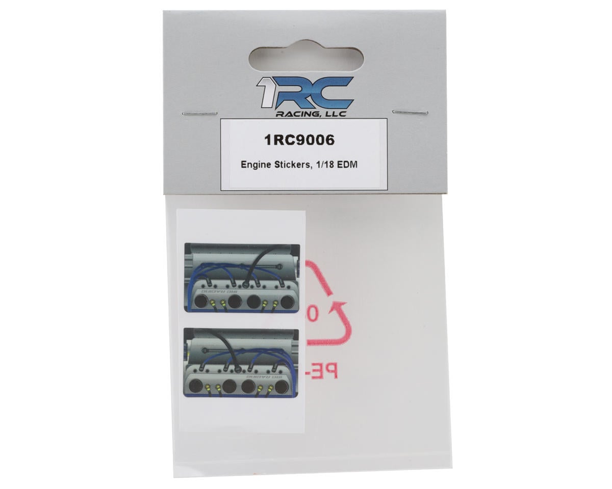1RC Racing 1/18 EDM Engine Decal Set