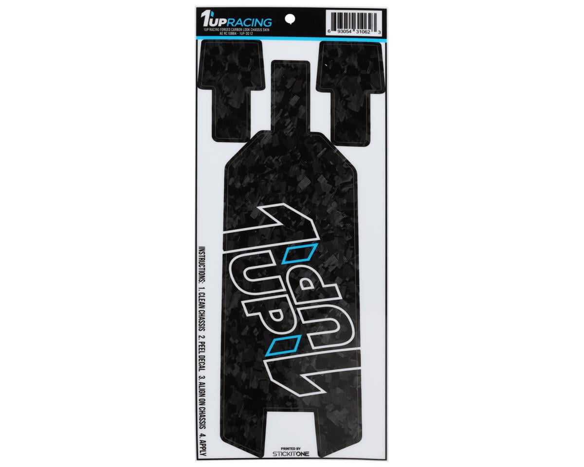 1UP Racing Team Associated RC10B84 Twin 1UP Outline Logo Chassis