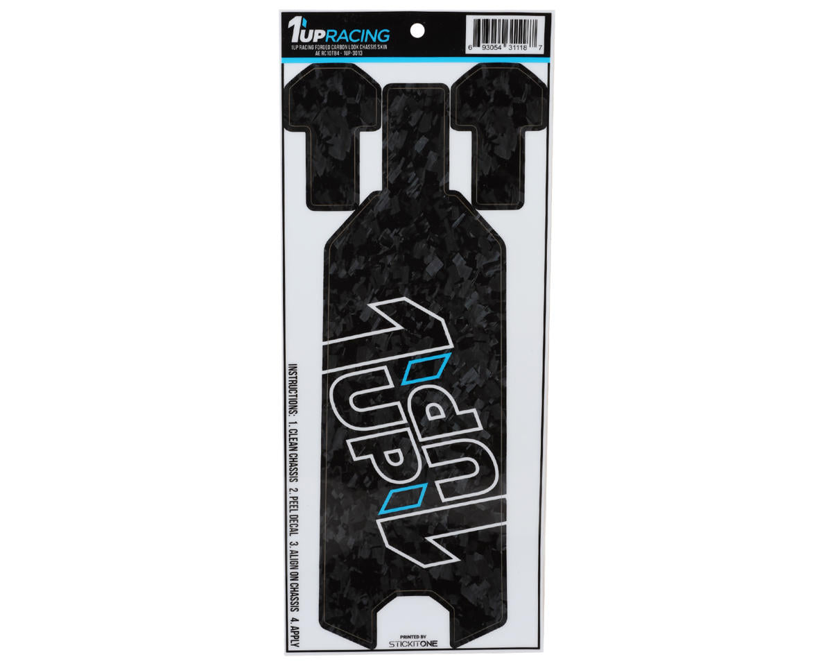 1UP Racing Associated RC10T84 Twin 1UP Outline Logo Chassis Protector Sheet