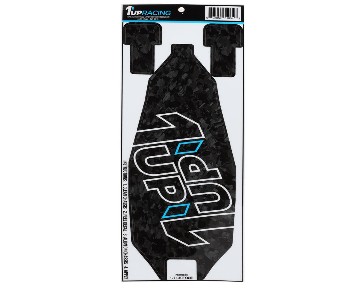 1UP Racing Team Associated RC10SC7 Twin 1UP Outline Logo Chassis