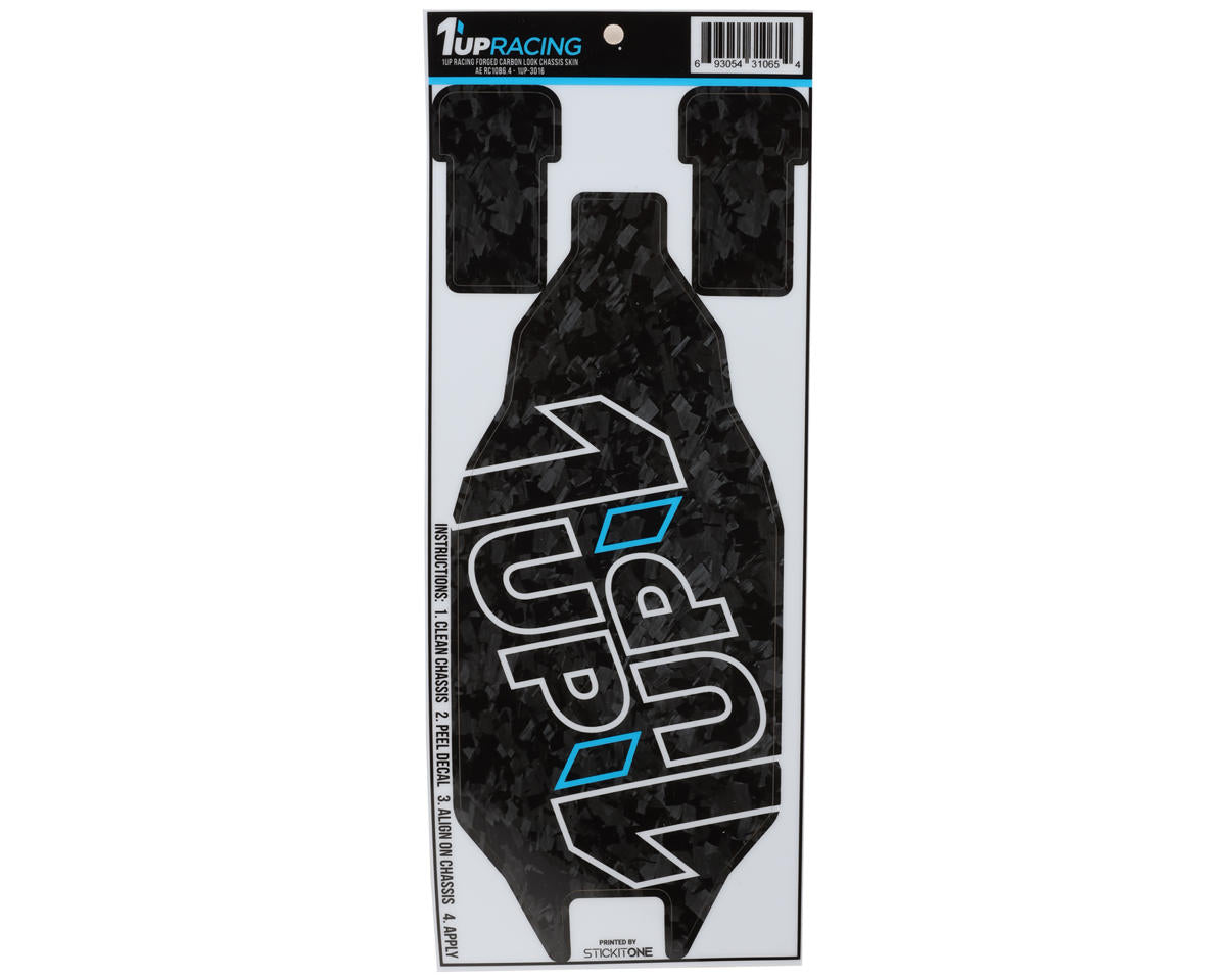 1UP Racing Team Associated RC10B6.4 Twin 1UP Outline Logo Chassis