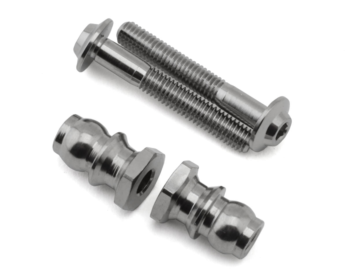 1UP Racing Pro Duty Titanium Front Upper Shock Standoffs Set (20mm/8mm)