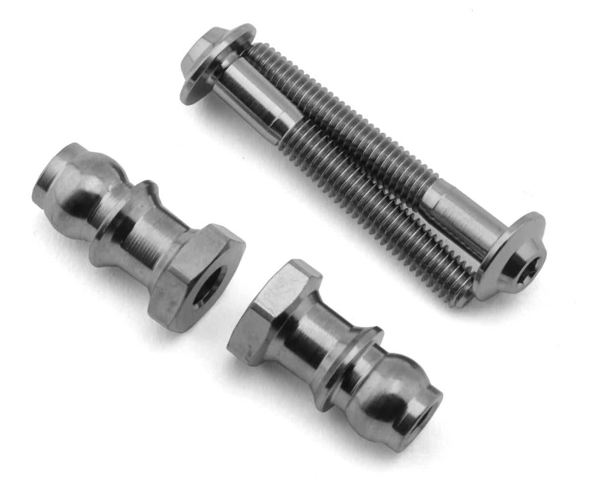 1UP Racing Pro Duty Titanium Upper Shock Standoffs Set (22mm/10mm)