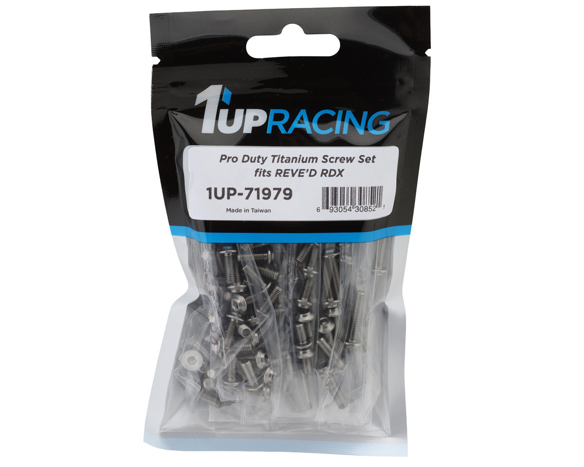 1UP Racing Reve D RDX Pro Duty Titanium Upper Screw Set (139)