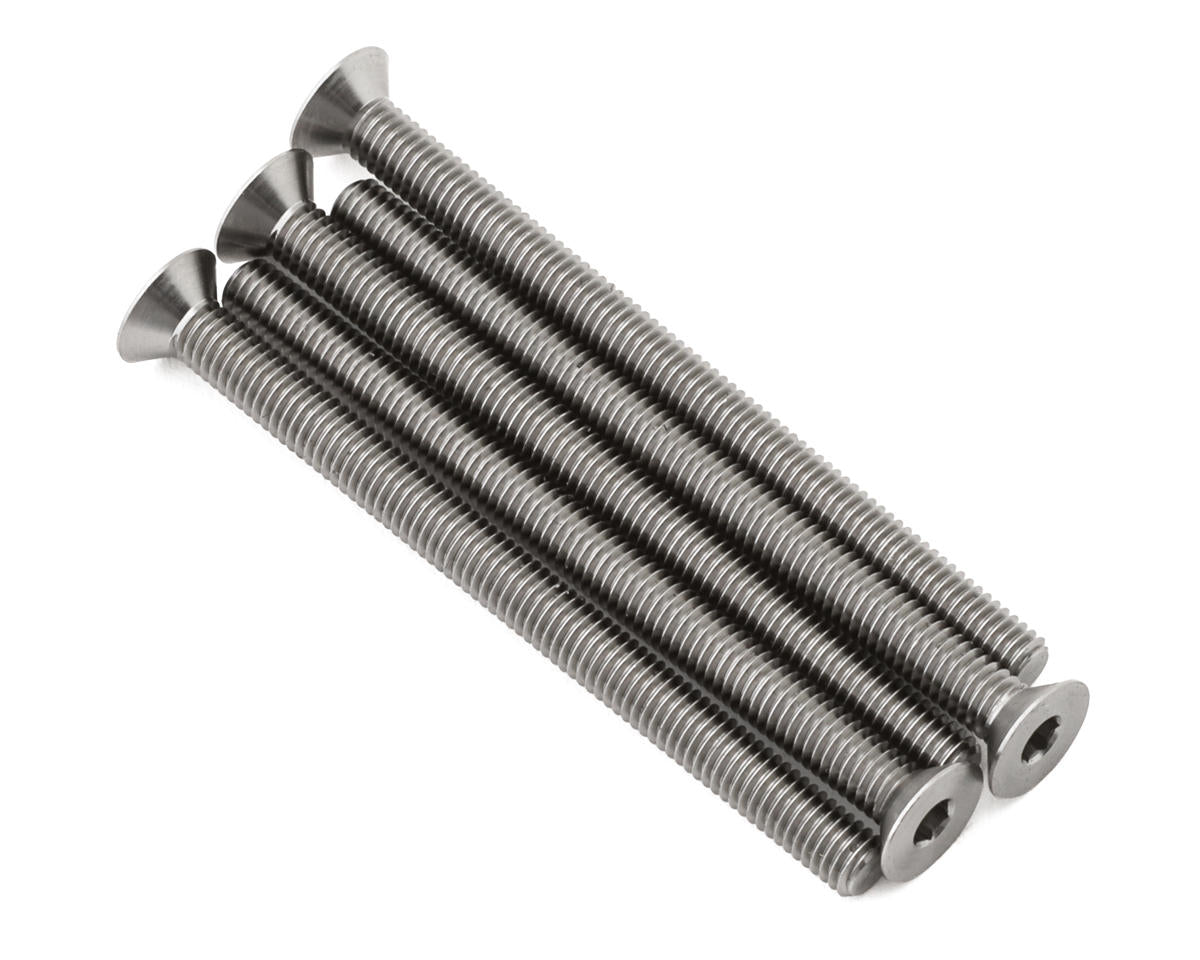 1UP Racing 3mm Titanium Pro Duty Flat Head Screws (5) (3x40mm)