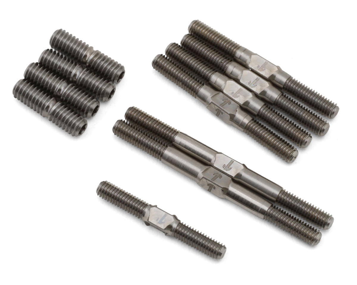 1UP Racing XRAY X4F 2027 Pro Duty Titanium Turnbuckles Set (Silver)