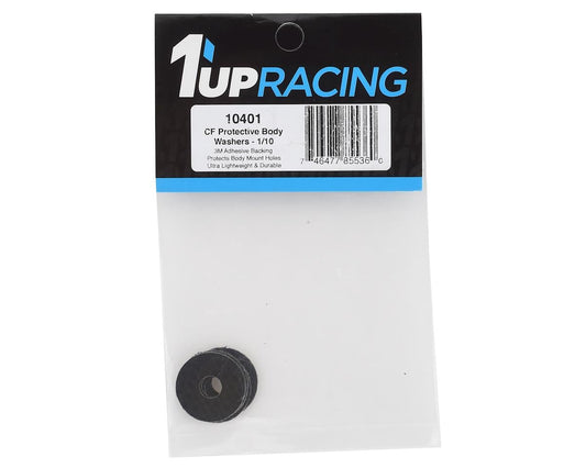 1UP Racing 6mm Carbon Fiber Body Washers (4)