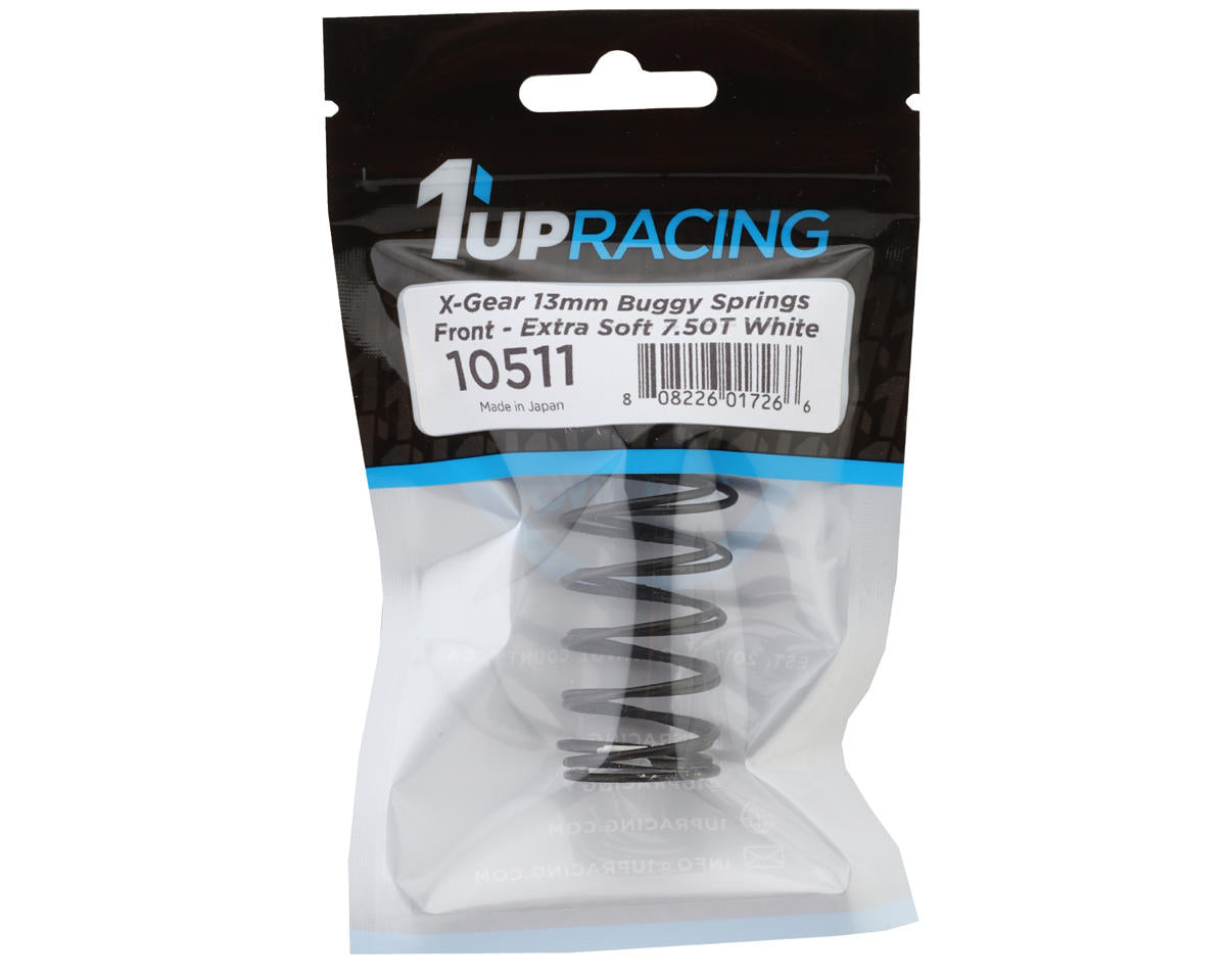 1UP Racing X-Gear 13mm Front Buggy Springs (2) (Extra Soft/White)
