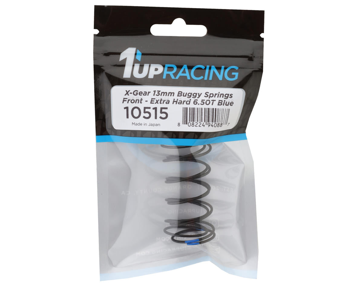 1UP Racing X-Gear 13mm Front Buggy Springs (2) (Extra Hard/Blue)