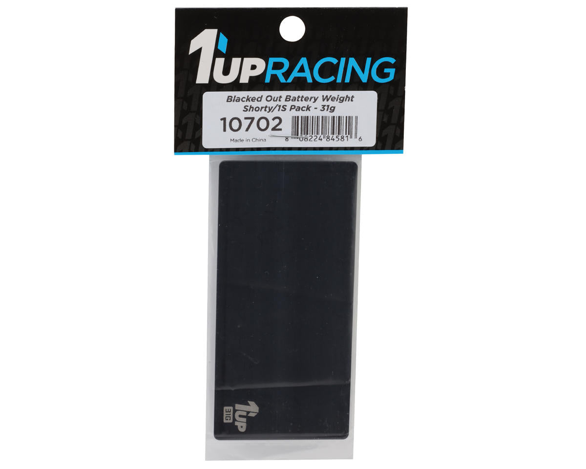 1UP Racing Blacked Out Shorty LiPo Chassis Weight (31g)