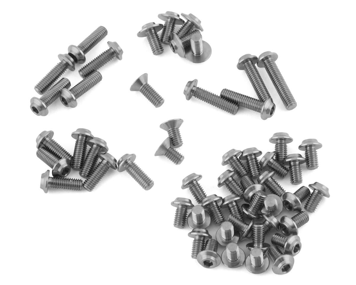 1UP Racing TLR 22X-4 1/10 4WD Buggy Pro Duty Titanium Upper Screw Set