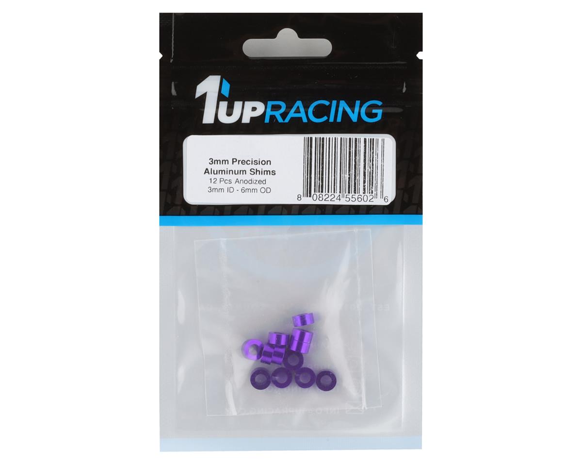 1UP Racing 3x6mm Precision Aluminum Shims (Purple) (12) (3mm)