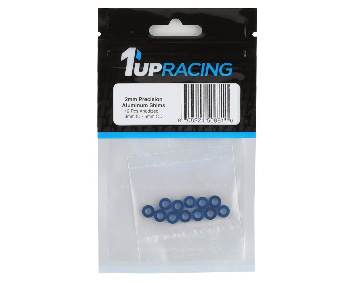 1UP Racing 3x6mm Precision Aluminum Shims (Dark Blue) (12) (2mm)
