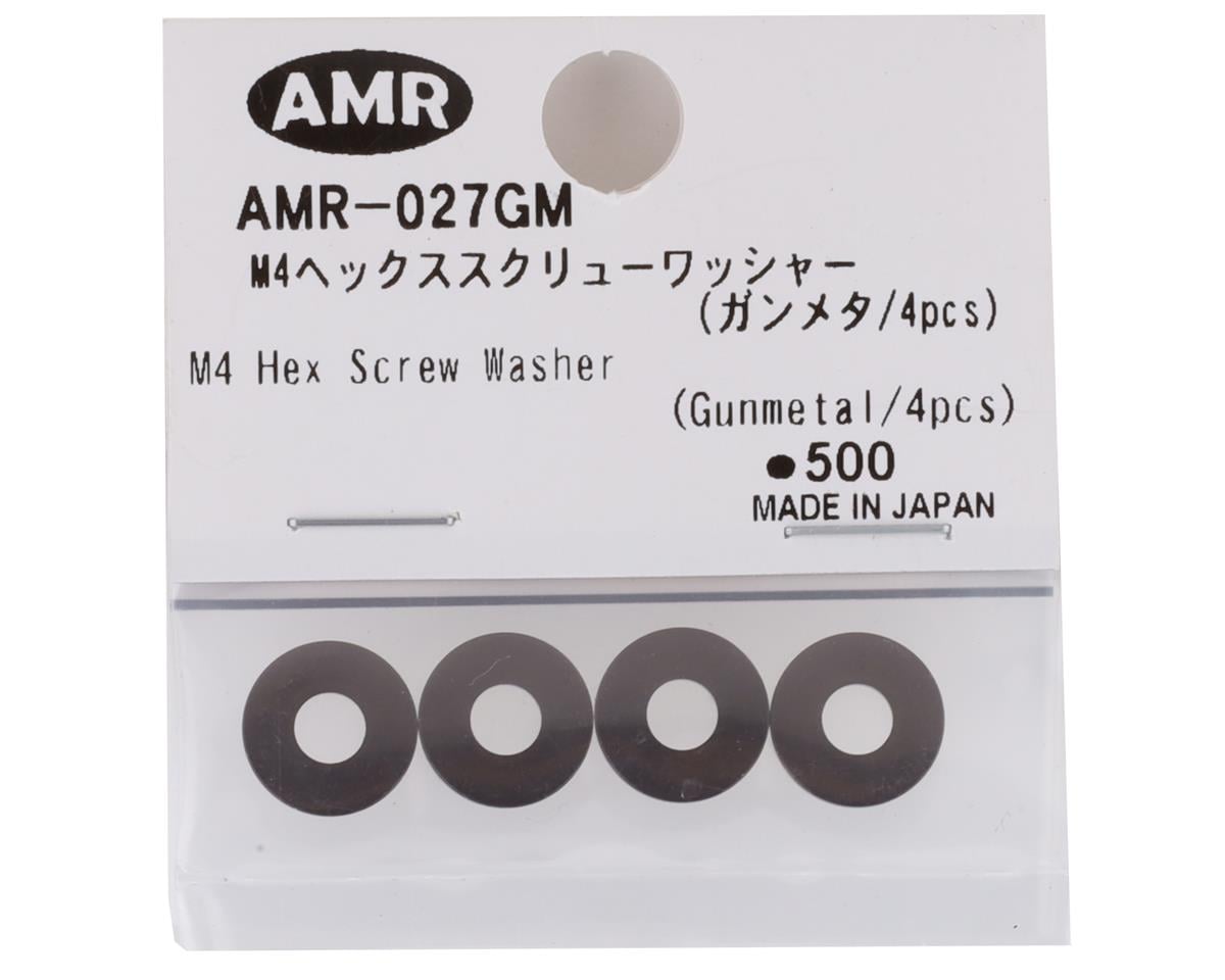 AMR 4mm Screw Washer (Gun Metal) (4)