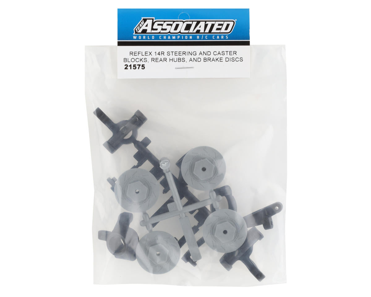 Team Associated Reflex 14R Caster Blocks, Rear Hubs & Brake Discs