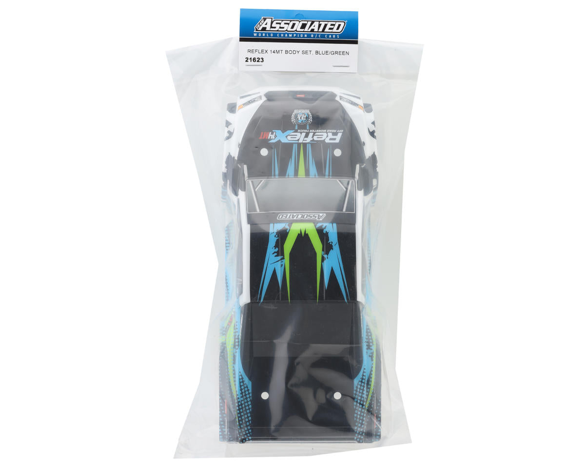 Team Associated Reflex 14MT Pre-Painted Body (Blue/White)