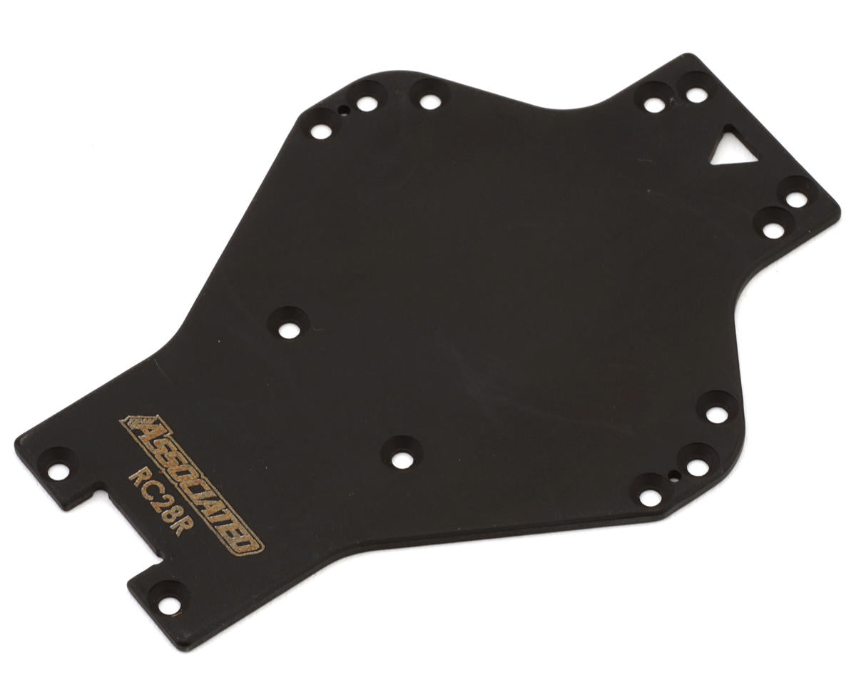 Team Associated RC28R Chassis Plate (Black)