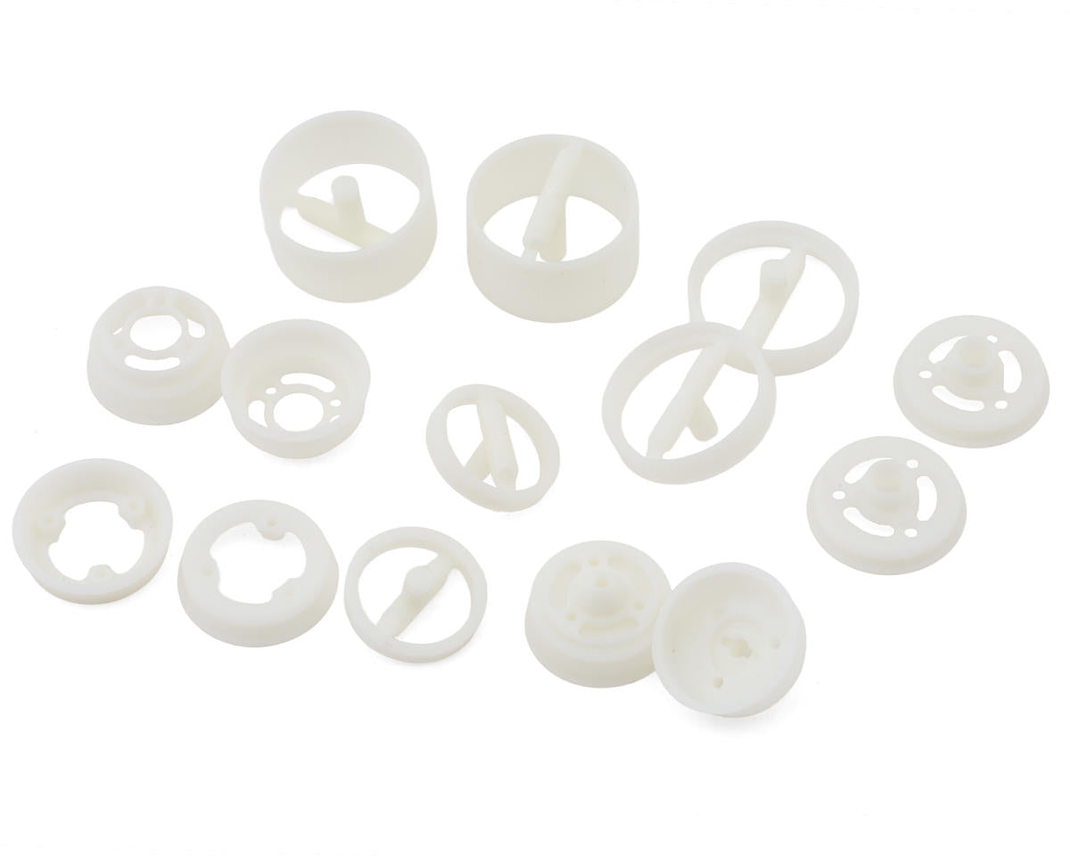 Team Associated RC10 Model 24 Front & Rear Wheel Set (White)