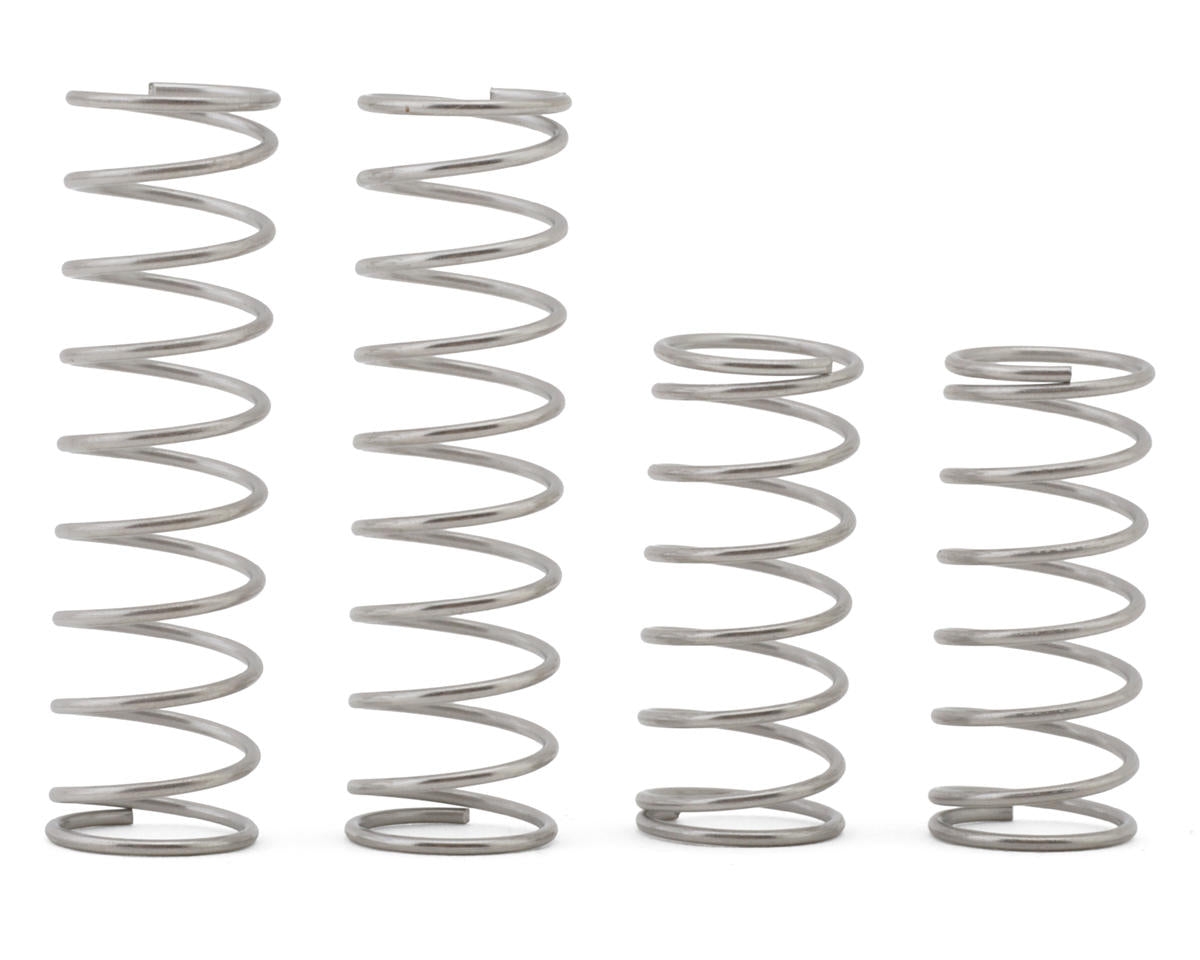 Team Associated RC10 Model 24 Shock Spring Set (Front/Rear) (Medium/Silver)