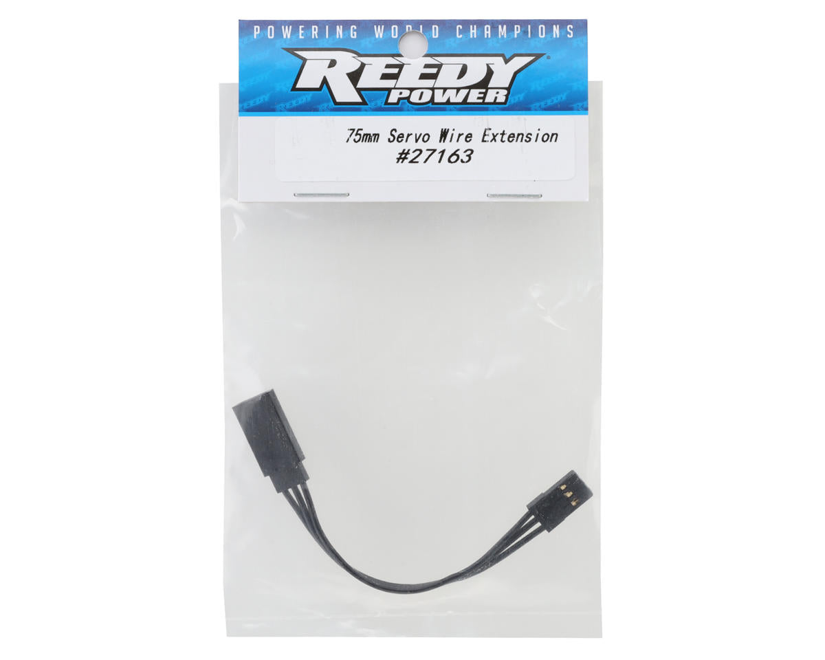 Reedy 75mm Servo Wire Extension Lead (Black)