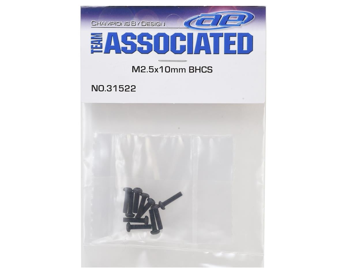 Team Associated 2.5x10mm Button Head Hex Screws (10)