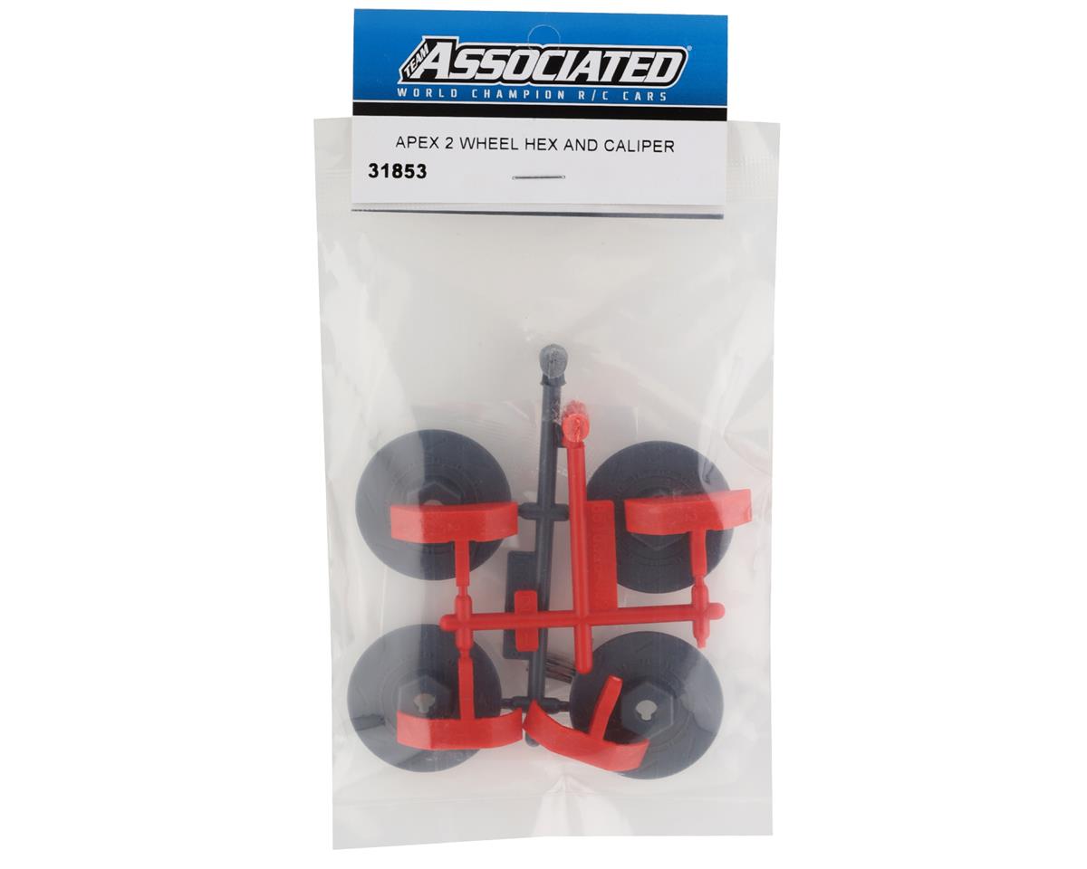 Team Associated Apex2 Wheel Hexes & Caliper Set