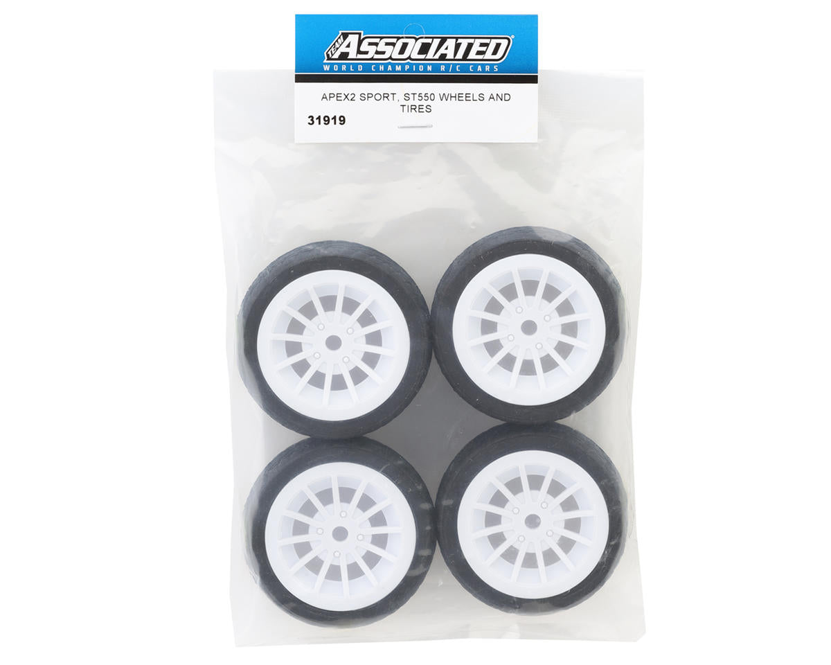 Team Associated Apex2 Sport ST550 Pre-Mounted Tires (4)