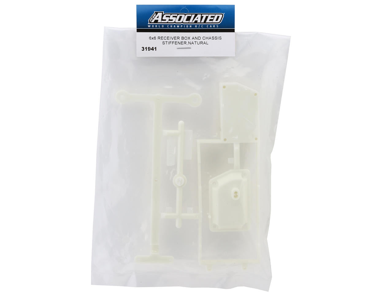 Team Associated RC10 6x6 Receiver Box & Chassis Stiffener