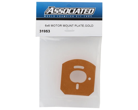 Team Associated RC10 6x6 Aluminum Motor Mount Plate (Gold)