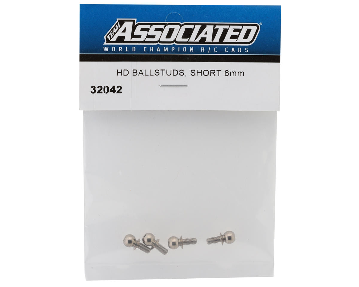Team Associated HD 6mm Ballstuds (Short)
