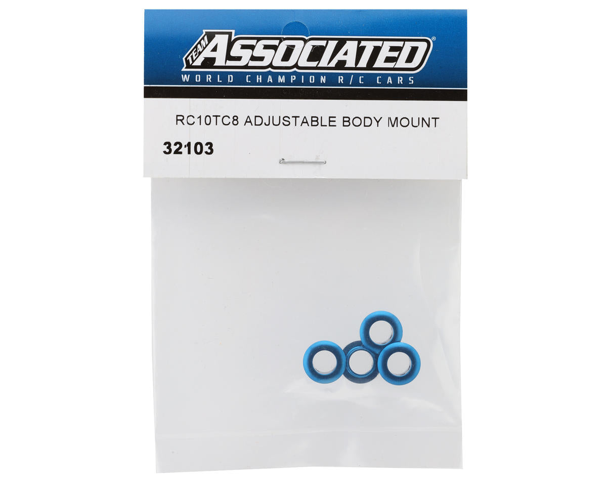 Team Associated RC10TC8 Adjustable Body Mounts (4)
