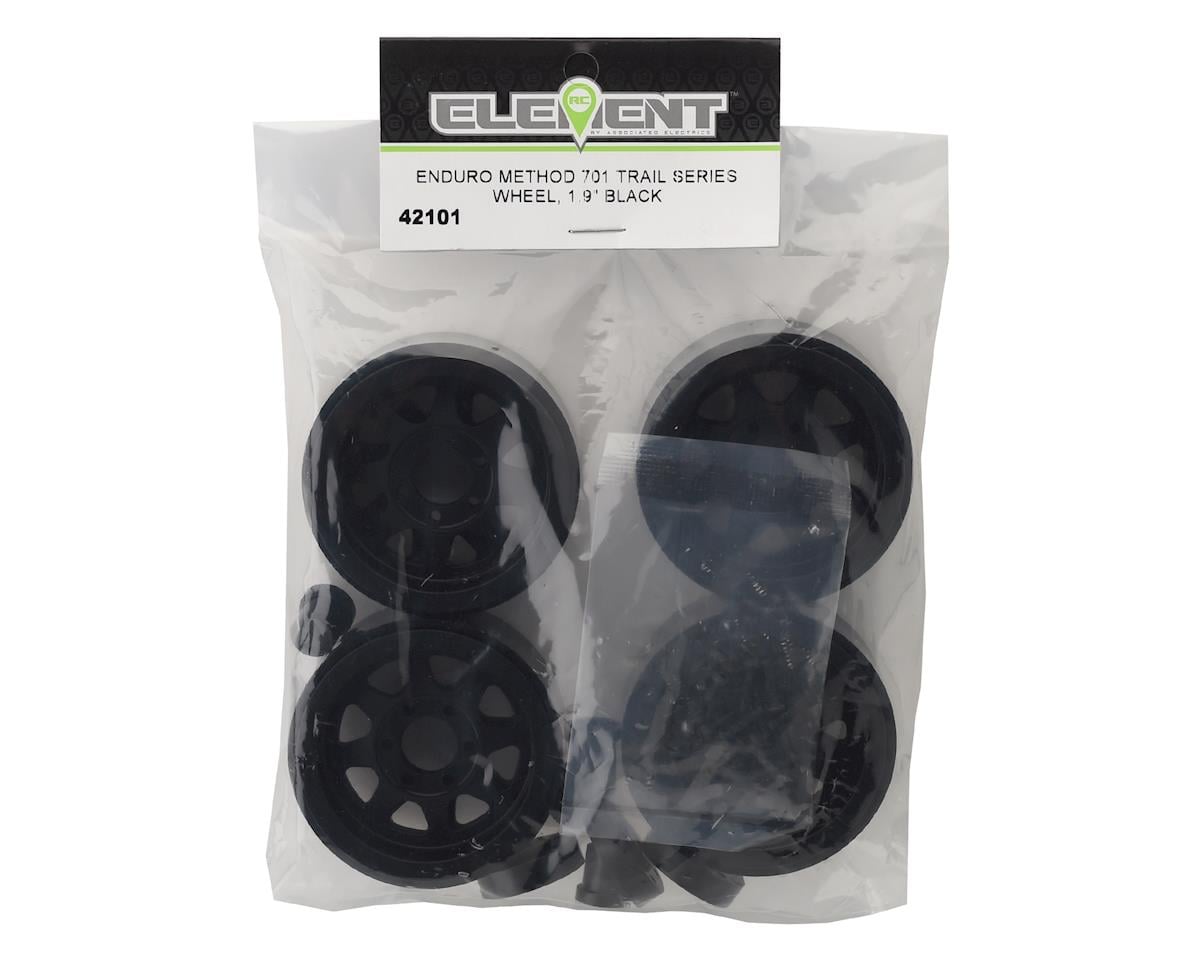 Element RC Enduro Method 701 Trail Series 1.9" Beadlock Wheels (Black) (4)