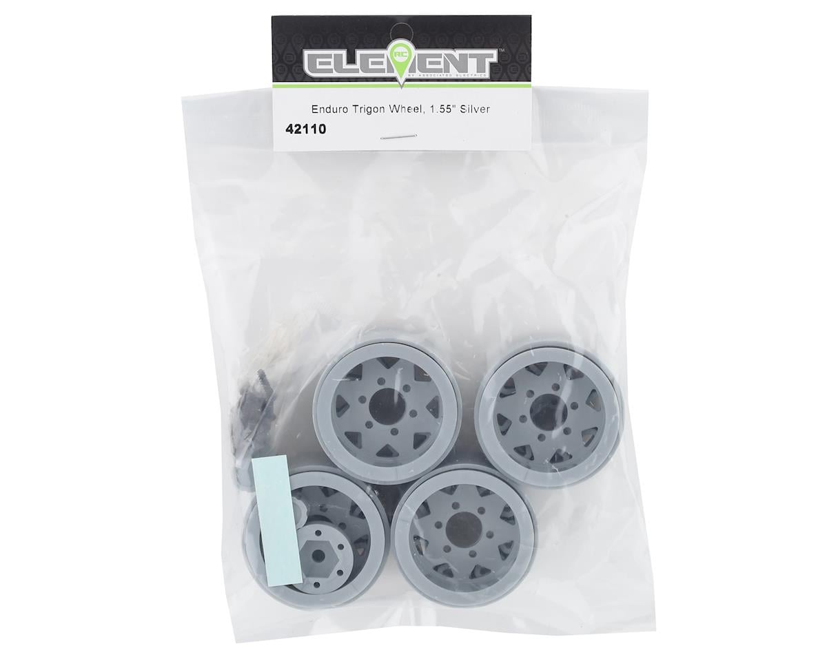 Element RC Enduro 1.55” Trigon Wheels (Silver) (4)