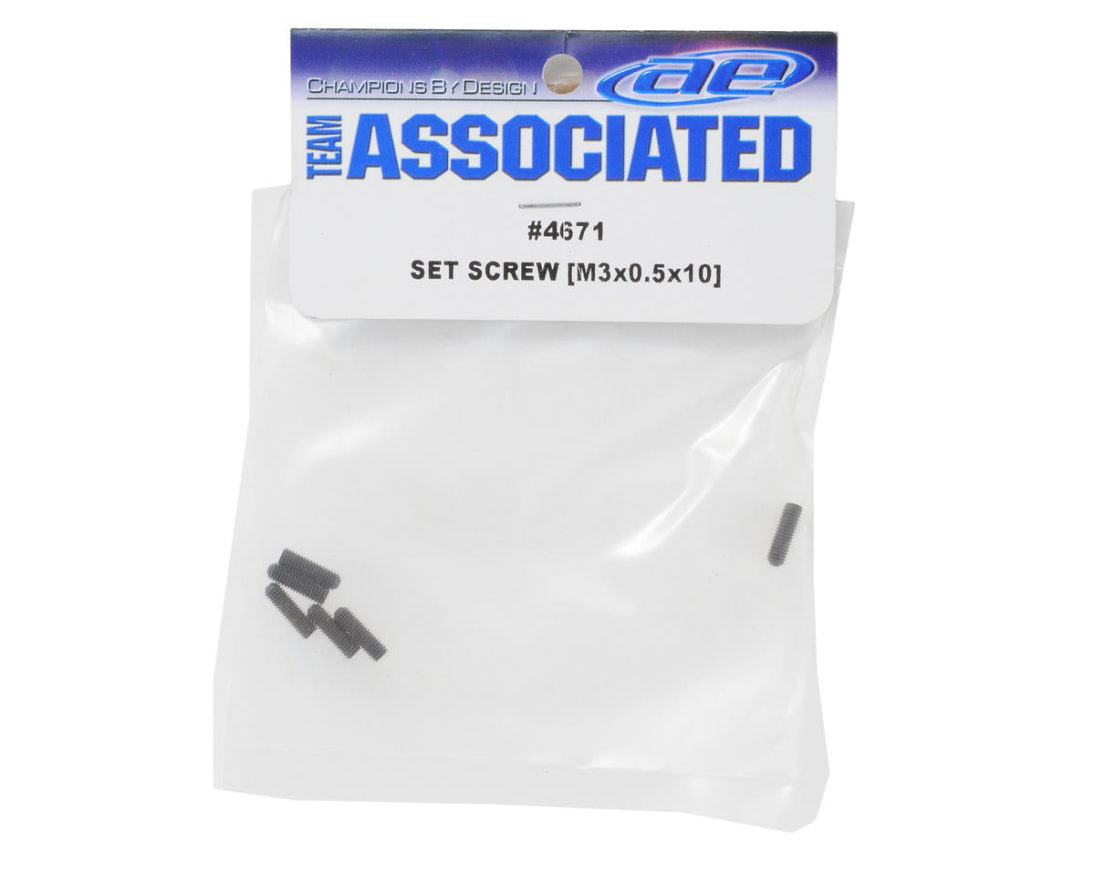 Team Associated 3x0.5x10mm Set Screw (6)