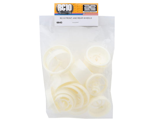 Team Associated RC10 Front & Rear Wheels (White)