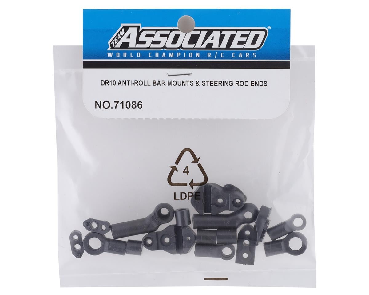 Team Associated DR10 Anti-Roll Bar Mounts & Steering Rod Ends