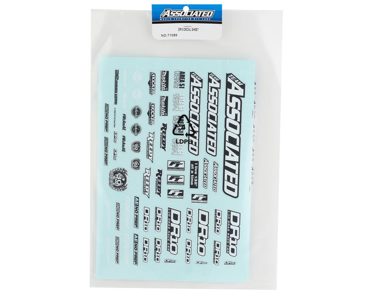 Team Associated DR10 Decal Sheet
