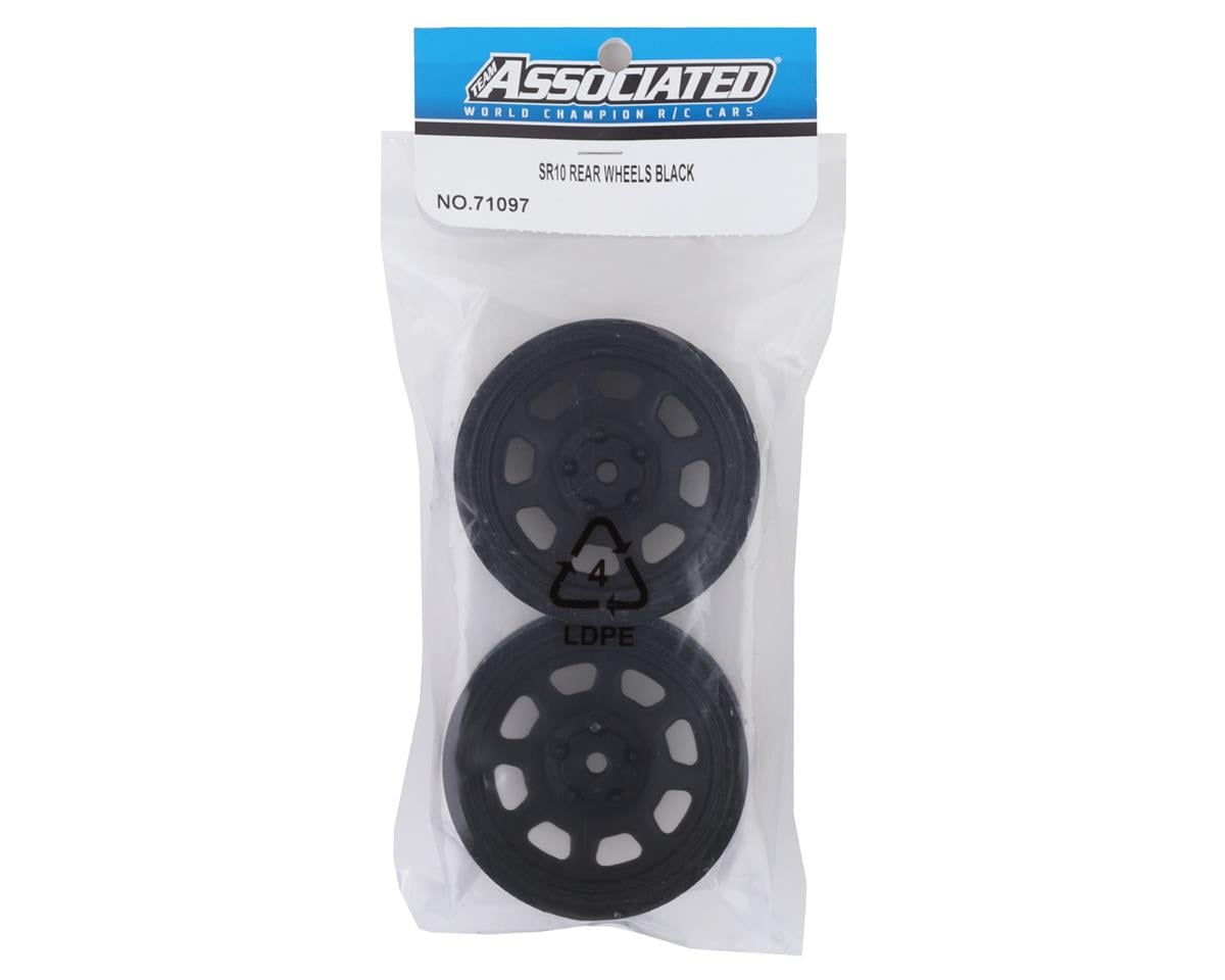 Team Associated SR10 Rear Wheels (Black) (2)