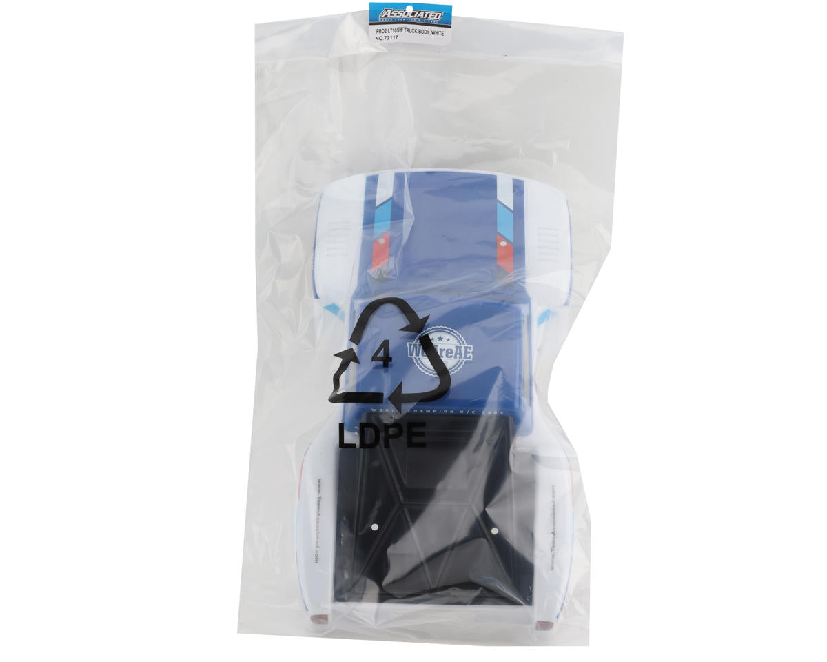 Team Associated Pro2 LT10SW Truck Pre-Painted Body (Blue/White)