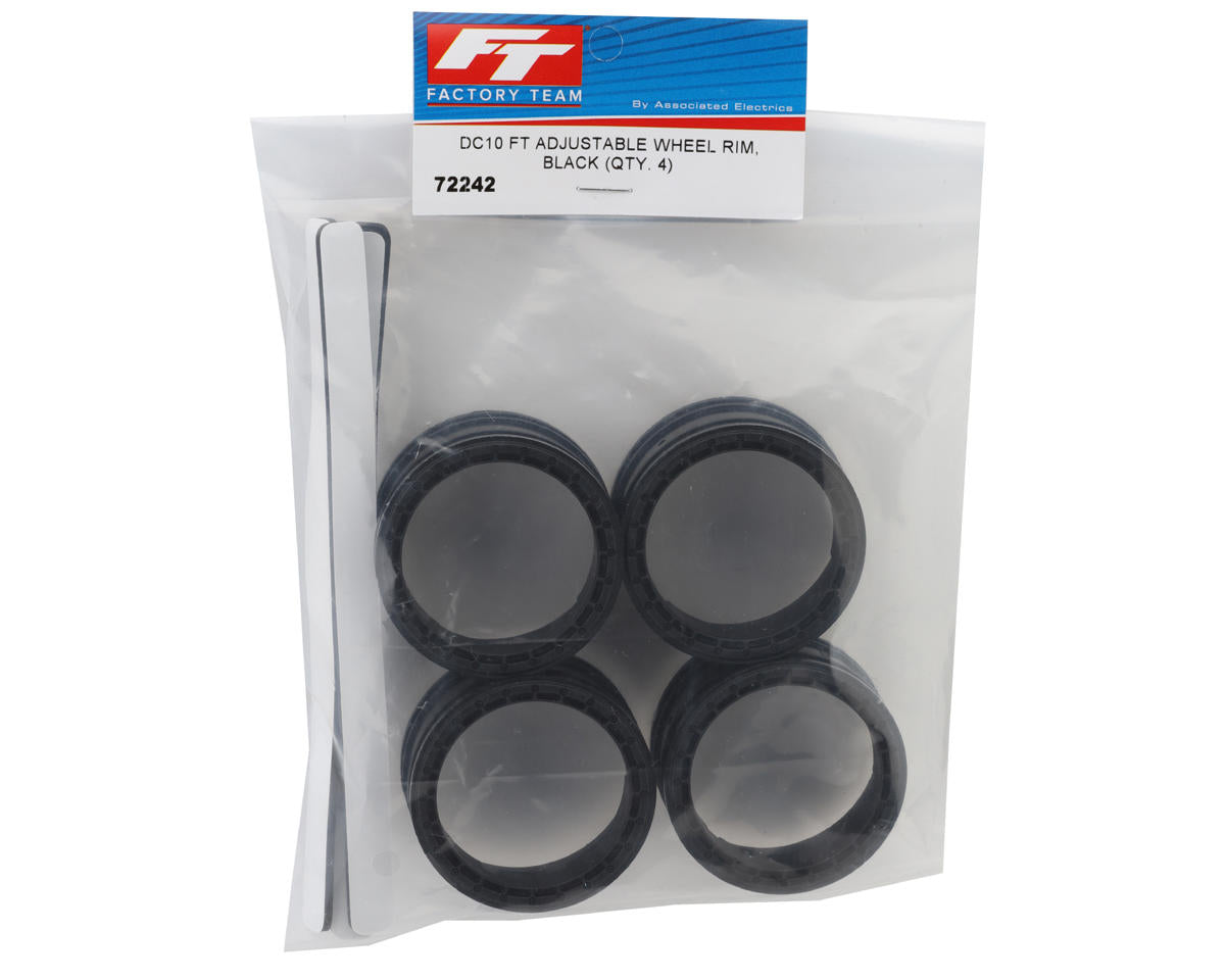 Team Associated Factory Team® Adjustable 2-Piece Wheels (Black) (4) (Outer)