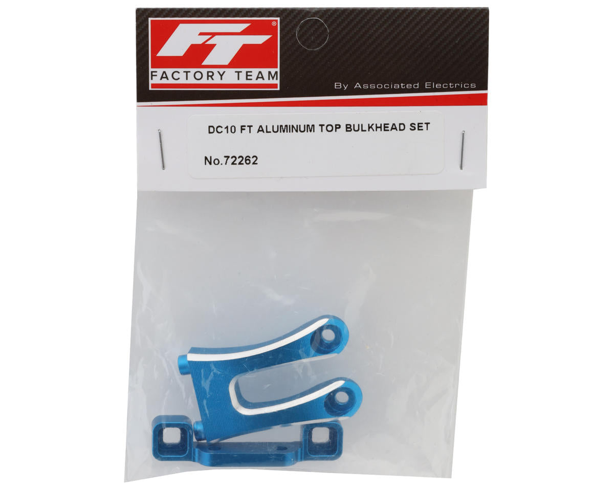 Team Associated DC10 Factory Team Aluminum Top Bulkhead Set