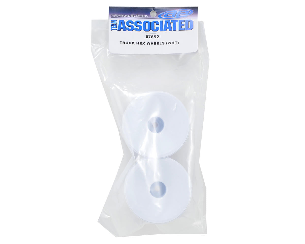 Team Associated 12mm Hex Stadium Truck Dish Wheel (2) (White)